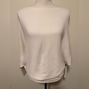 Philosophy White Ribbed Sweater Size S